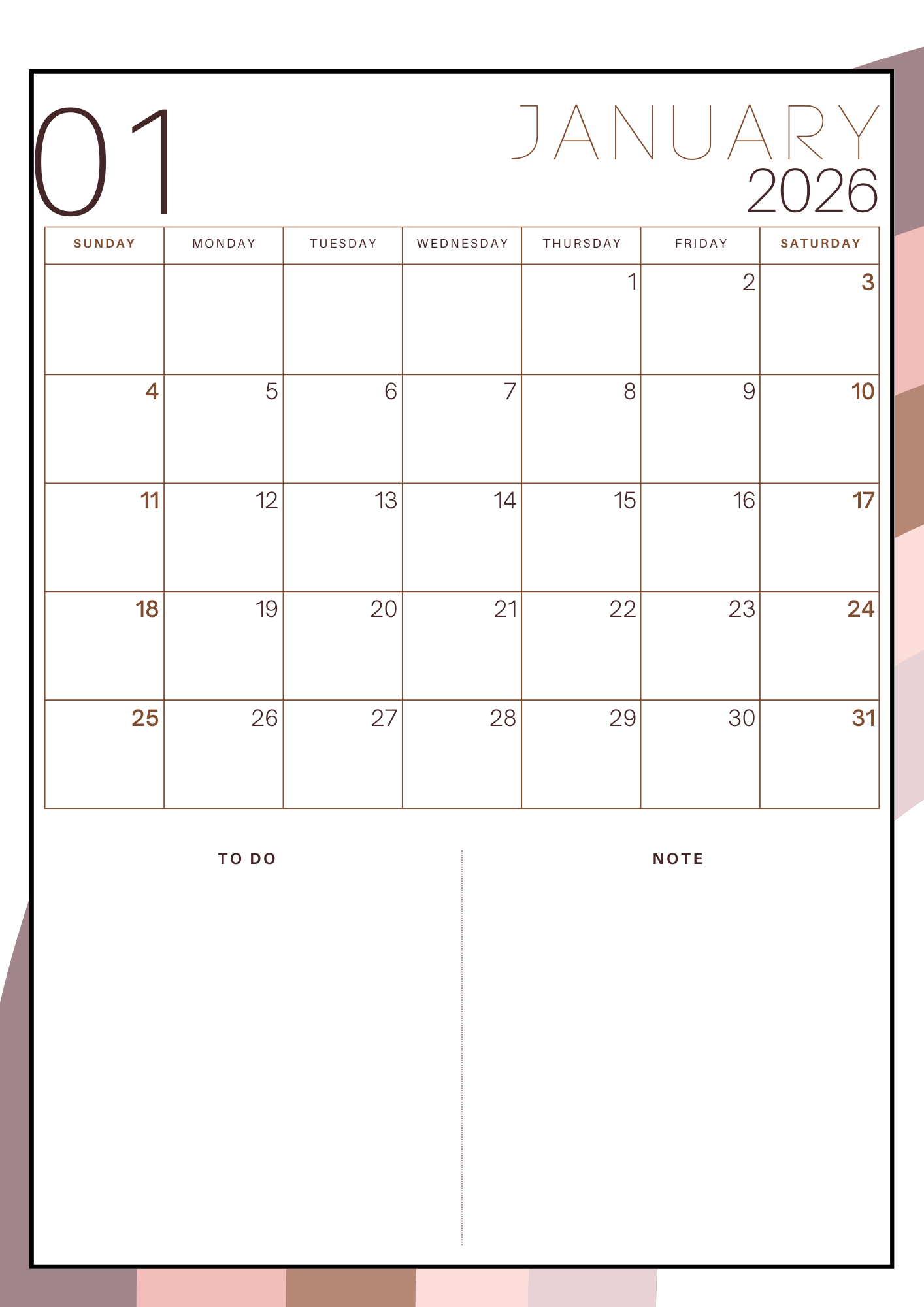 Teacher Planner 2026 – Minimalist Rainbow Design for Lesson Plans & Goals
