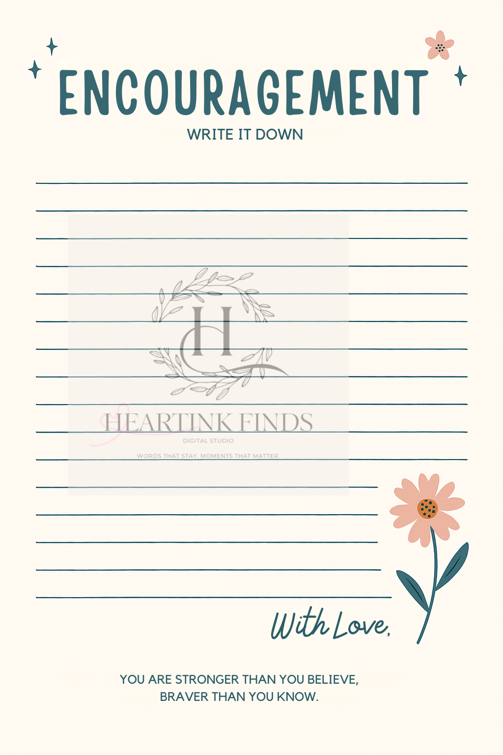 ✍️ Write It Down Collection – Heartfelt Notes for Every Emotion