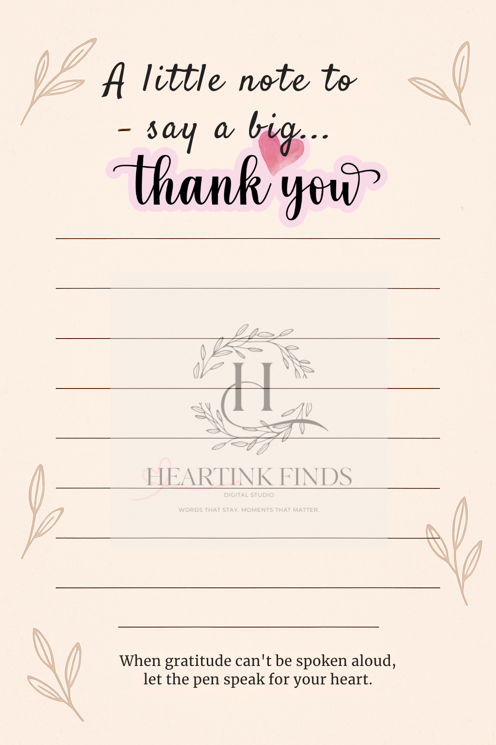 ✍️ Write It Down Collection – Heartfelt Notes for Every Emotion