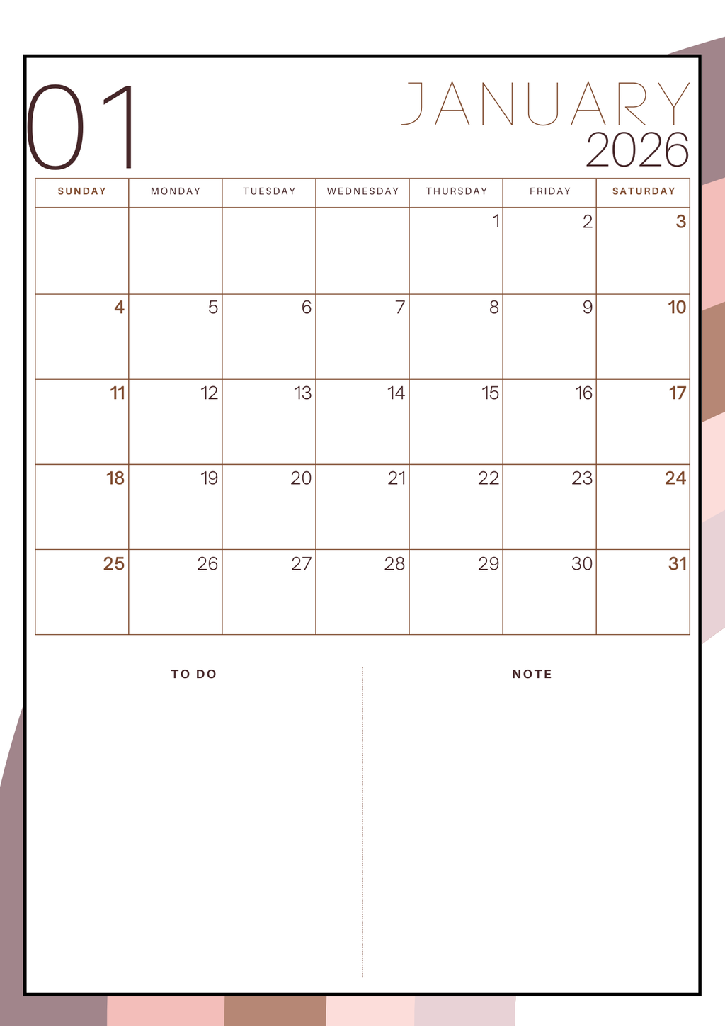 Teacher Planner 2026 – Minimalist Rainbow Design for Lesson Plans & Goals